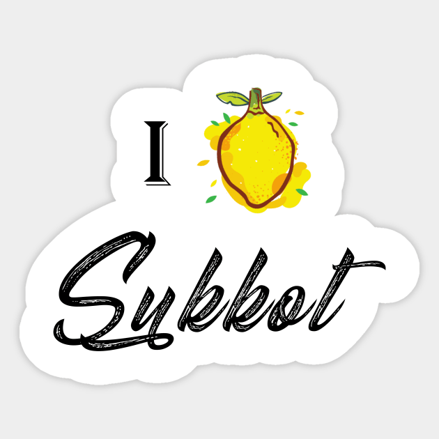 Sukkah Jewish I Love Sukkot Sticker by TriHarder12